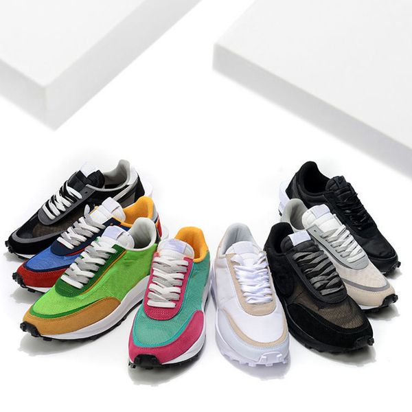 

chunky daybreak sacai ldv waffle men women running shoes undercover nylon royal red pine green mens trainers sports sneakers