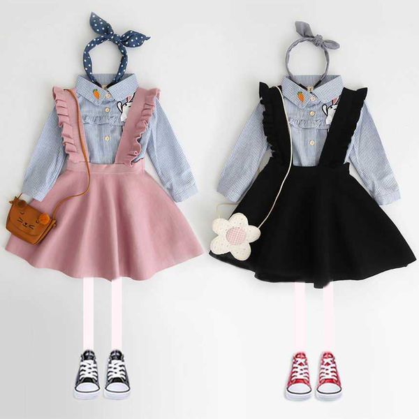 

baby girls sweaters dress kids overalls knitted strap toddler only include 3-8y e097 210610, Red;yellow