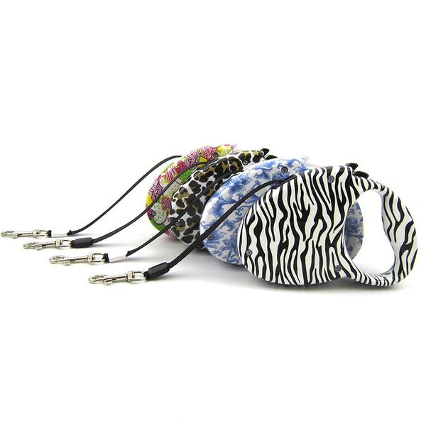 

dog collars & leashes 3m abs pet tractor automatic retractable impact resistance small and medium water transfer device dogs accessories