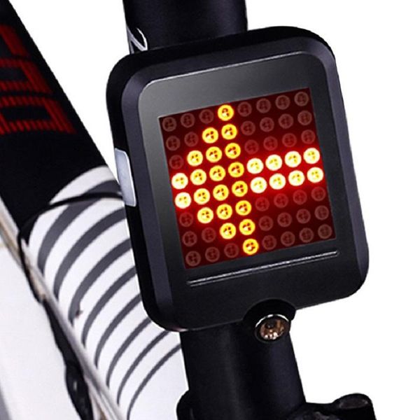 

recharging bicycle lights intelligent direction indicator light infrared ray bike safety tail for cycling