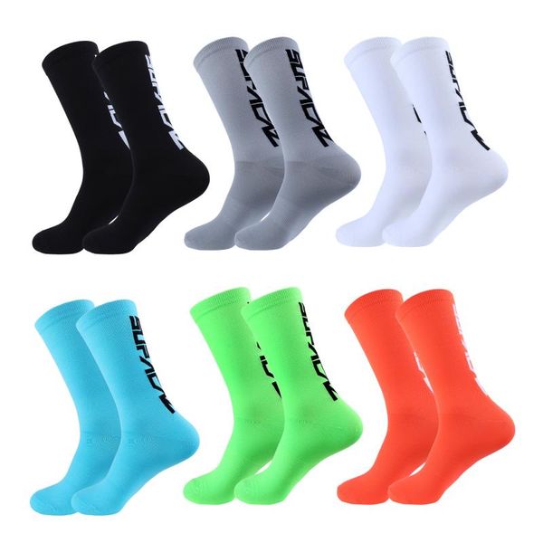 

cycling socks sports men yoga compression women woman basketball soccer, Black