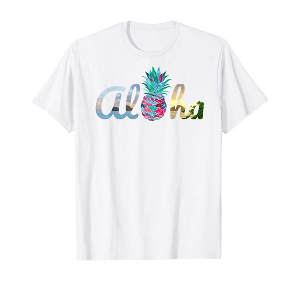 

funny hawaii pineapple aloha watercolor girl women tshirt 1, White;black