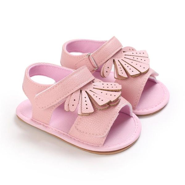 

first walkers infant shoes baby girls summer bowknot crib prewalker anti-slip casual sandals toddler