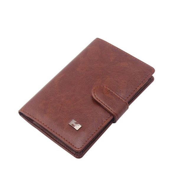 

card holders leather passport cover men travel wallet id business holder pouch russian driver license document case, Brown;gray