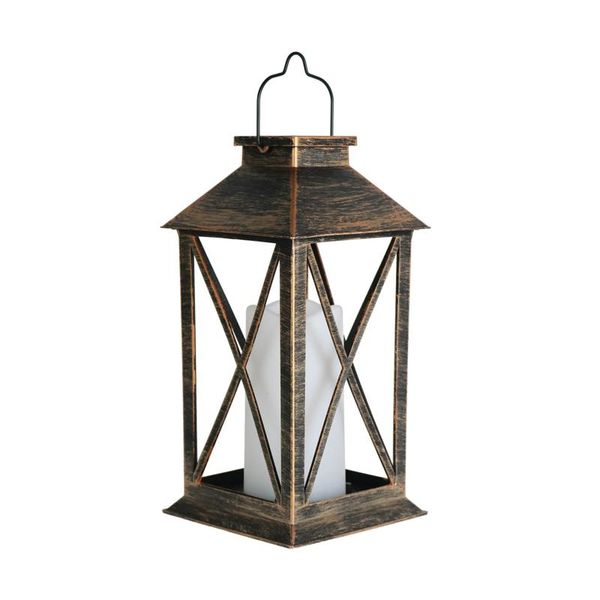 

led decorative lantern easy to use portable handle battery powered lamp for home hollow pattern vintage patio outdoor wall lamps