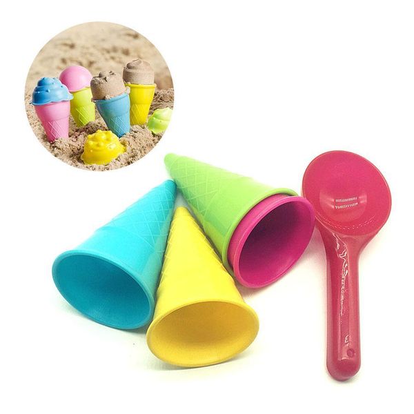 

home play toys cone scoop set plastic ice cream cup beach