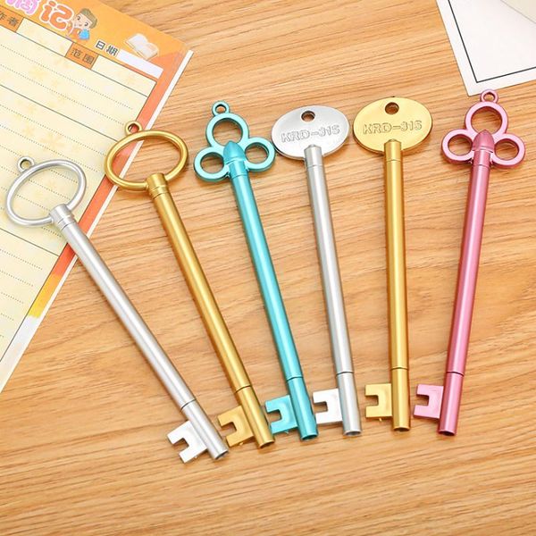 

1pcs cartoon unlocking key ballpoint pen creative ballpen kawaii magical fashion school office writing supplies pens, Blue;orange