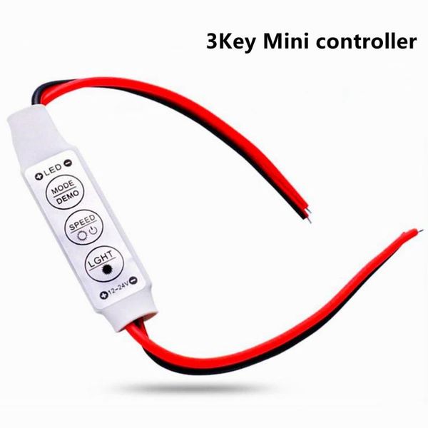 

controllers dimmer mini 5v 12a led remote controller for single color /3528 strips brightness automatic memory