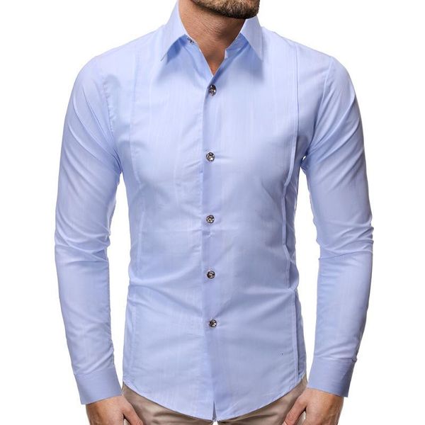 

men's casual shirts male brand clothes men shirt long sleeve formal business man slim fit designer dress1 7dld, White;black