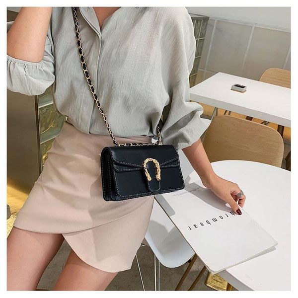 

duffel bags jiulin fashion femal chic chain small square bag korean version baitao yang qi single shoulder slant luxury designer