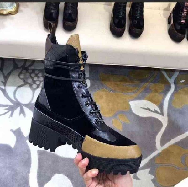 

fashion leather quality star women designer boots martin short spring ankle exquisite woman shoes cowboy booties bagshoe1978 185, Black