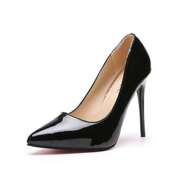 

dress shoes yeddamavis 11cm high heels women black pointed toe pumps patent leather wedding zapatos de mujer