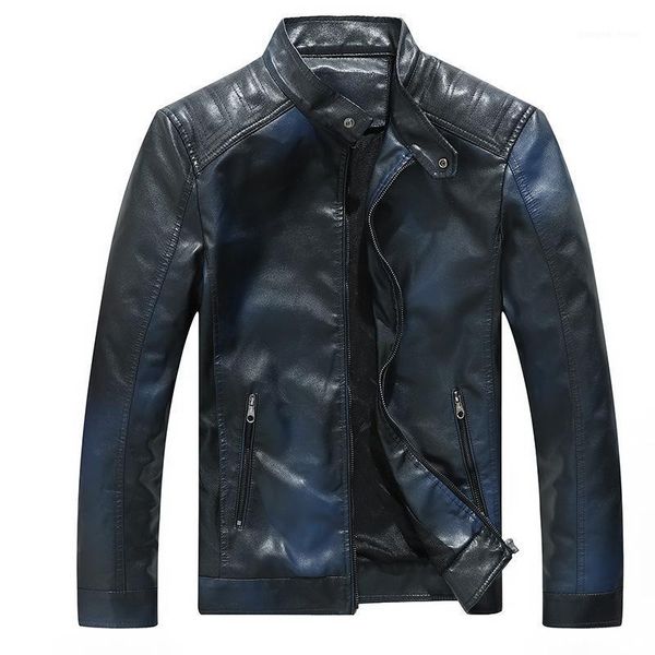 

men's fur & faux pu leather jacket men coat autumn casaca moto hombre slim fit motorcycle jackets male coats drop, Black