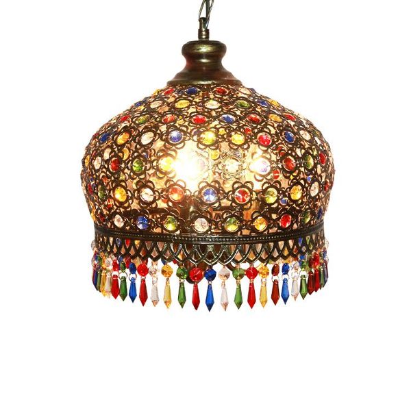 

colorful pendant lamp with handmade glass lampshade southeast antique turkish hanging e14 bulb for bar asile living room lamps