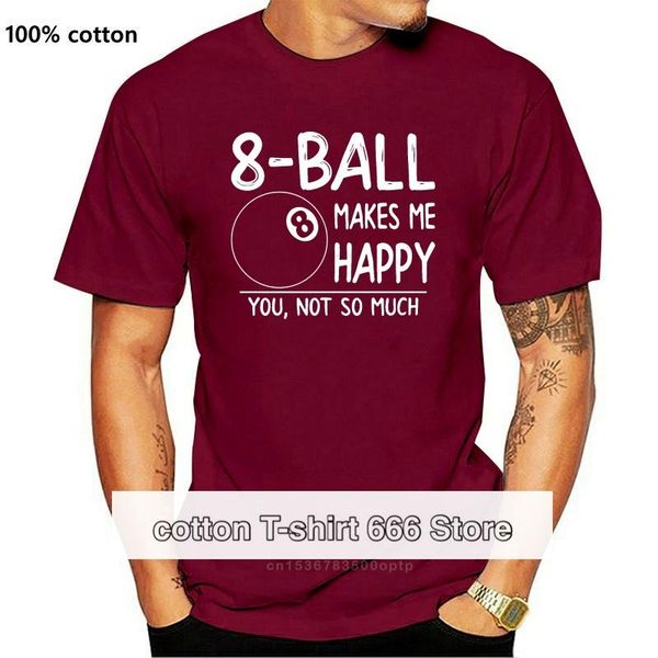 

men's t-shirts pool shirt 8 ball makes me happy you not so much shirt, tshirt, billiards t gifts, White;black