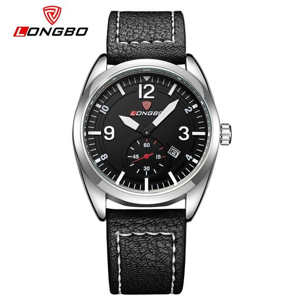 

wristwatches brand watch men business date clock leather strap waterproof luxury sports quartz relogio masculino, Slivery;brown