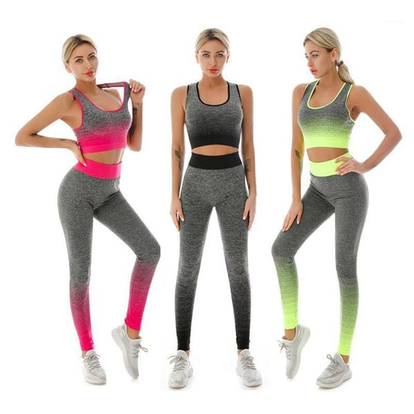 

yoga outfit gym women fitness seamless tracksuit crop pants+sports bra leggings workout wear running suit sportswear set 2pcs