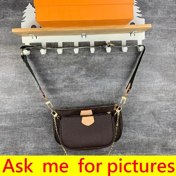 

money purse coin pouch multi pochette designer bag for women men s with zipper key wallet shoulder pocket mouth pattern leather metal chain