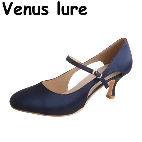 

dress shoes medium heel navy blue wedding round toe mary janes pumps1, Black
