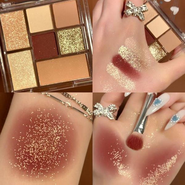 

colors neutrals eyeshadow palette matte glitter makeup eye shadow pig tslm1