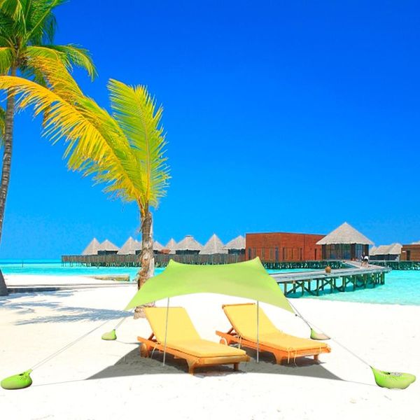 

family beach sunshade lightweight sun shade tent with sandbag anchors comfortable for parks outdoor camping umbrella tents and shelters