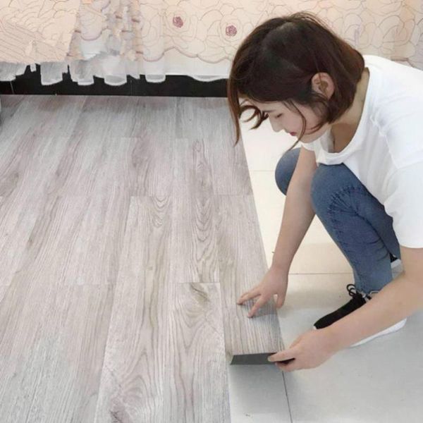 

waterproof self adhesive floor sticker flooring tiles furniture renovation 20cm x300cm wallpapers