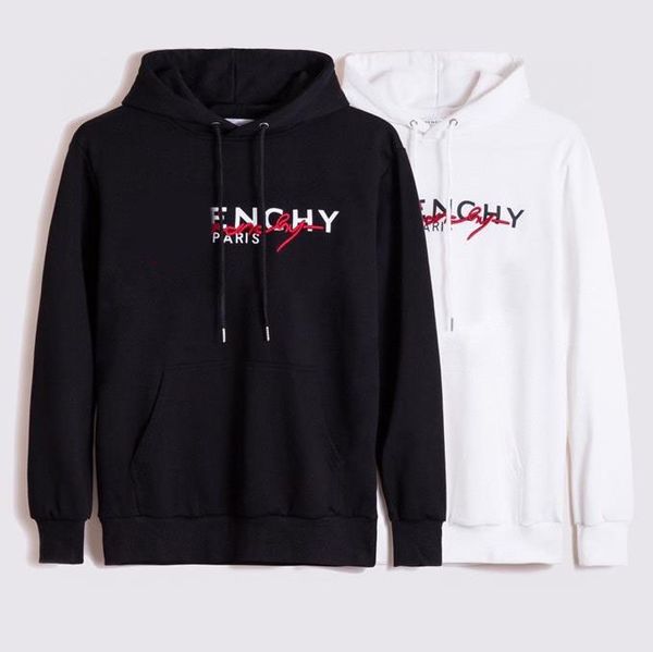 

21ss women men hoodies fashion letter printing hoody pullover sweatshirts hip-hop style youth clothing mens sweatshirt, Black