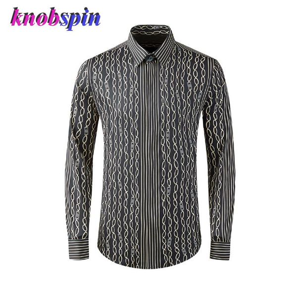 

men's dress shirts brand cotton male luxury allover printed long sleeve casual mens fashion slim fit party man 4xl, White;black