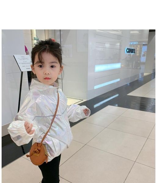 

spring and autumn 3-7 years girls' breathable bright sports jacket cacket children's warm coat jackets, Blue;gray