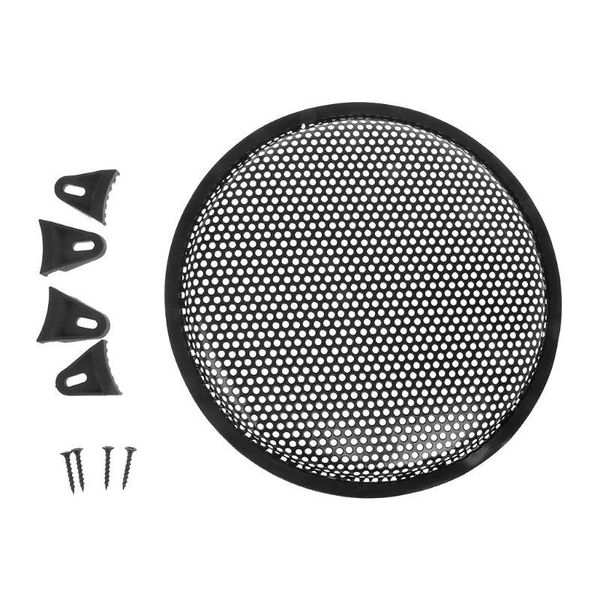 

computer speakers speaker grill cover guard protector grille subwoofer car subs woofer 10" metal clamps screws