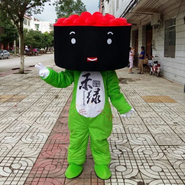 

mascot costumes anime cartoon sushi mascot costume japanese food theme sushi mascotte fancy dress fast food advertising restaurant sui, Red;yellow
