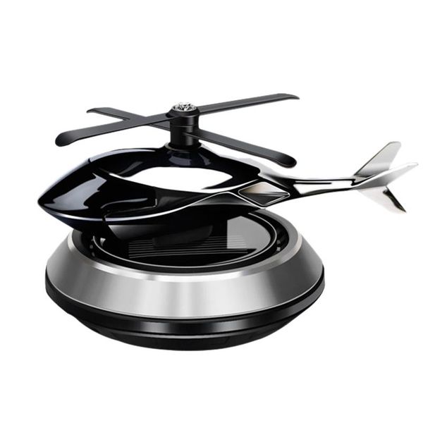 

car air freshener decoration airplane non-slip mat alloy solar energy rotate aircraft styling