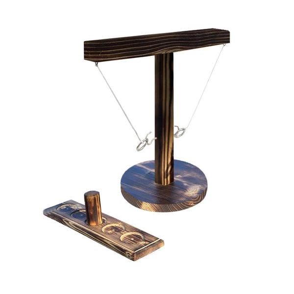 

party toys leisure industrials bar drink shop handmade wooden ring toss hooks fast-paced interactive game for bars home garden decorations