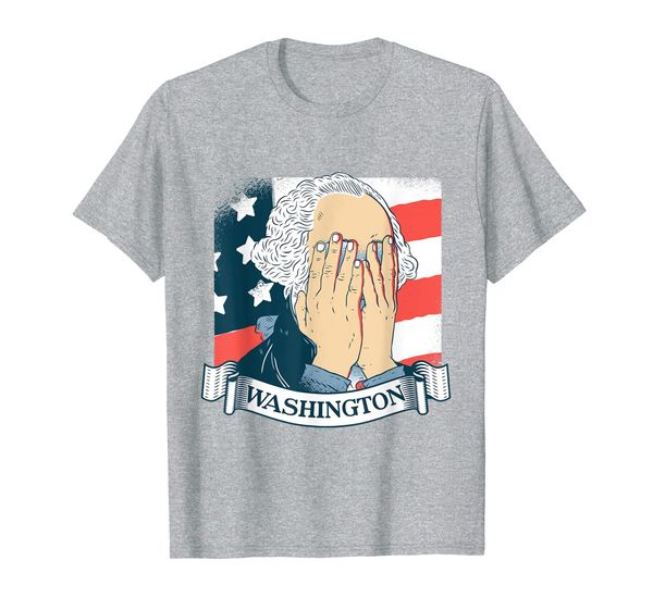 

Funny George Washington Shirt Ashamed Anti-Trump Tshirt, Mainly pictures