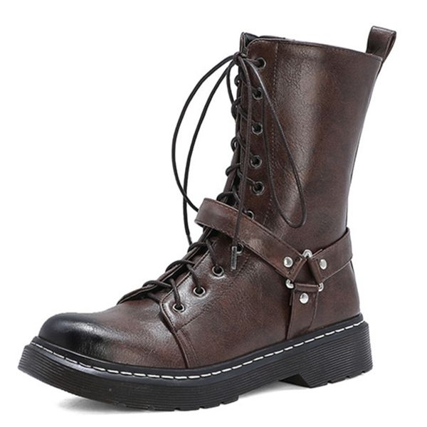 

asumer cowboy western women's in heels shoes round toe cross tied boots, Black