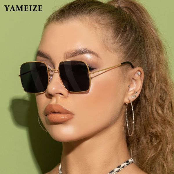 

sunglasses classic retro square women metal frame pilot vintage driving eyewear female eyeglasses gafas, White;black
