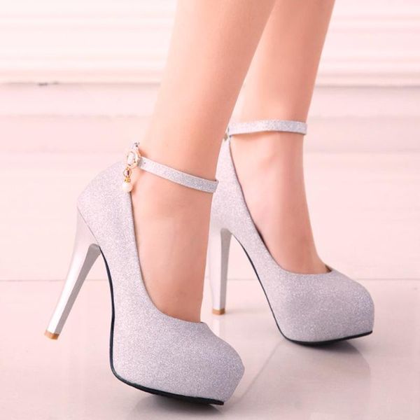 

dress shoes sarairis brand 2021 big size 45 high heels party women woman platform ankle-strap date office lady pumps, Black