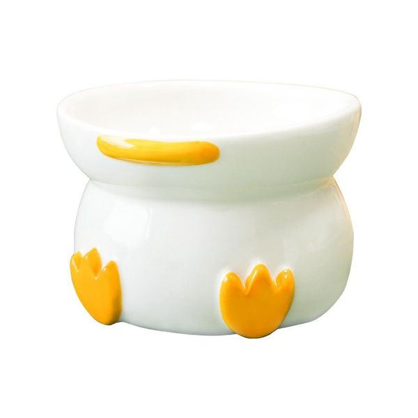 

cat pet bowl ceramic anti-tipping animal series oblique design protection cervical vertebrae bowls & feeders