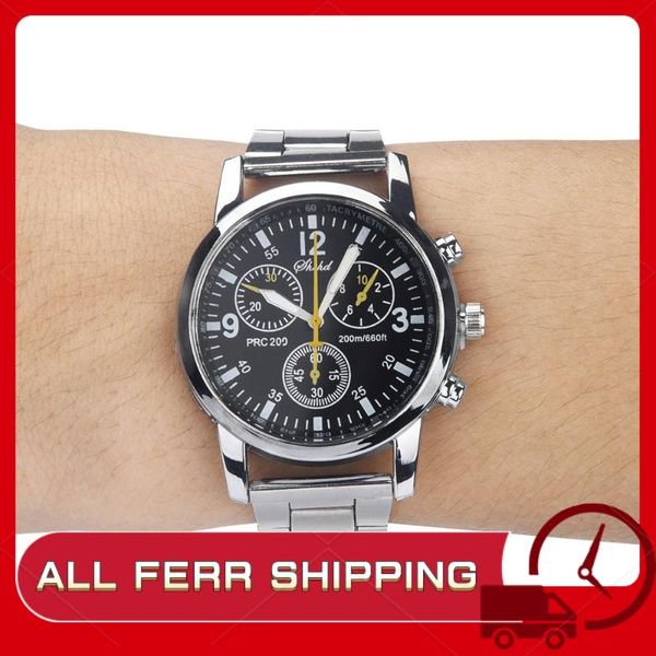 

wristwatches 2021 mens watches luxury brand blue dial watch men relogio masculino stainless steel quartz wristwatch male clock, Slivery;brown