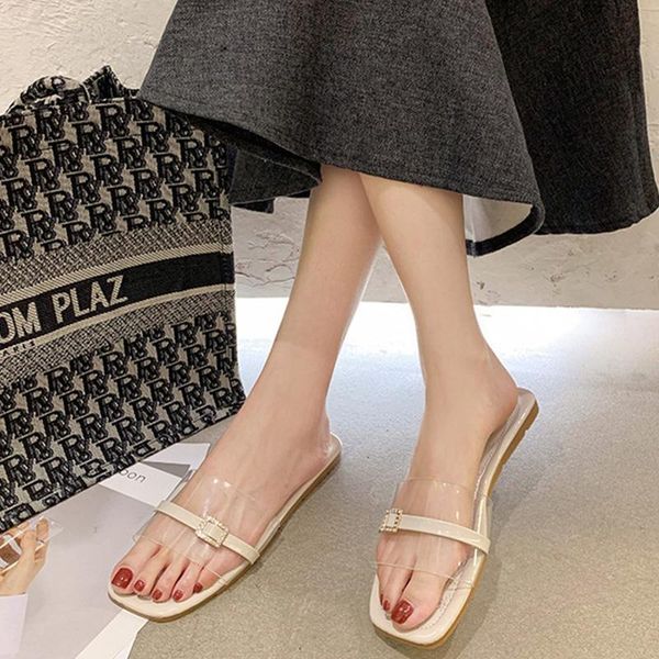

fashion sandals for women summer shoes flat elegant ladies slippers non-slip soft comfortable a2302, Black