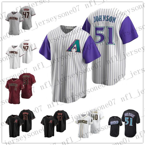

custom arizona men women youth diamondbacks 51 randy johnson 47 andrew chafin white blue gray black red authentic 2020 home jersey