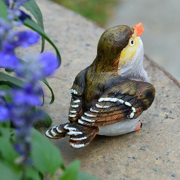 

garden decorations practical gardening supplies bird sculpture resin crafts landscape decoration with iron ring statues yard sculptures