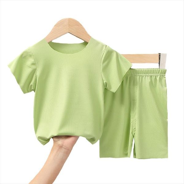 

summer sets for children baby boys clothes short sleeve set girls toddler childrens clothing 0 4 year, White