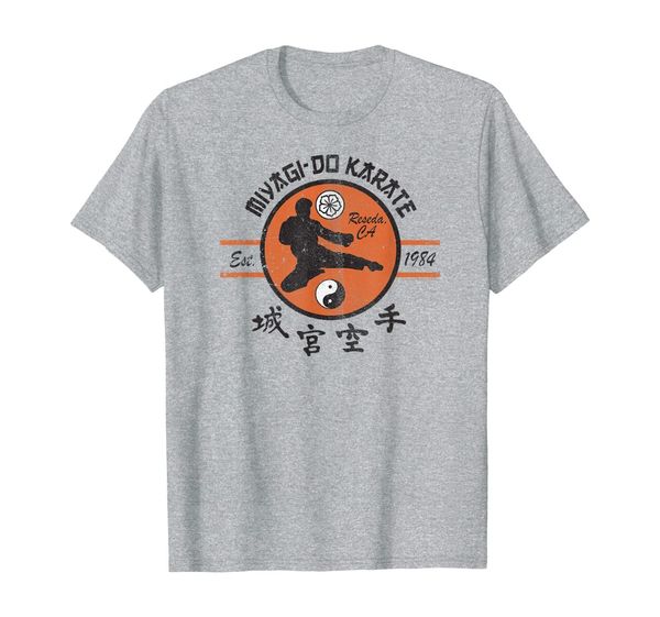 

the karate kid vintage miyagi-do karate t-shirt, White;black