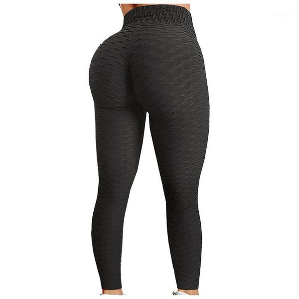 

yoga outfit women's bubble hip lifting leggings for fitness exercise running high waist sportswear pants deportivo