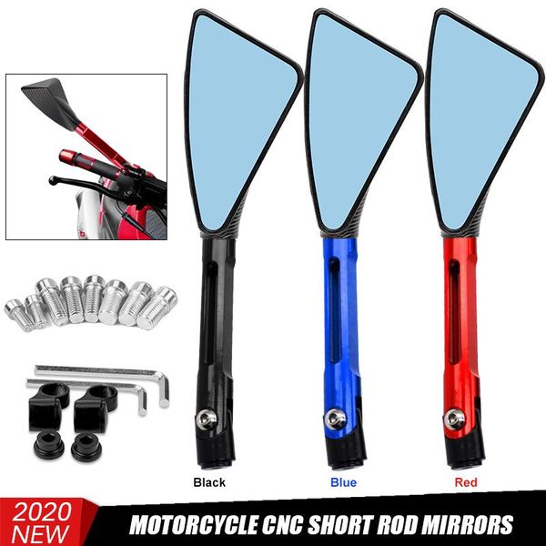 

motorcycle mirrors rear side rearview universal 8mm 10mm cnc three color
