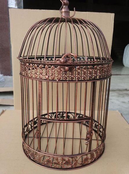 

fashion iron wrought birdcage flower bird cage decoration hanging wedding cages