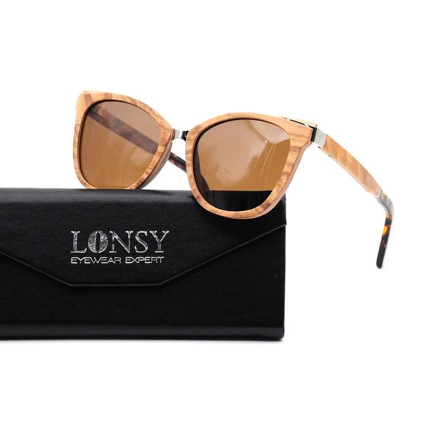

design good women's polarized sunglasses ls2165, Black