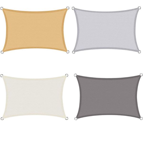 

2x2m/3x4m sun shade sail rectangle anti-ultraviolet polyester sunshade awning waterproof patio canopy for garden party tents and shelters