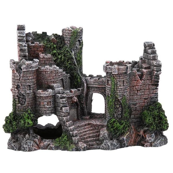 

aquarium decorations series - classical resin castle ornament,eco-friendly fish tank accessories
